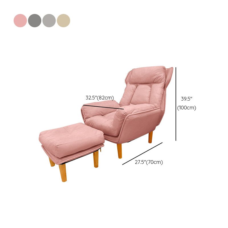 Modern Wood Recliner Chair Manual Solid Color Recliner Chair Clearhalo 'Chairs & Seating' 'furn' 'furn_recliners' 'Furniture' 'Living Room Furniture' 'Recliners' 1200x1200_e5df56f4-321f-46c0-89b0-8238dfeb23d1
