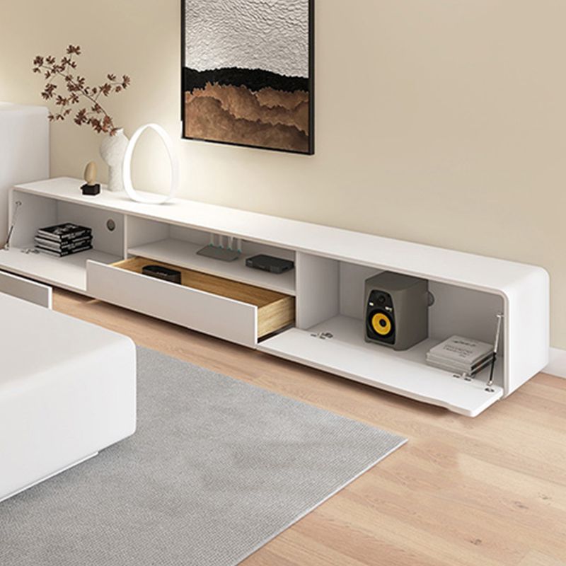 Console TV contemporanea TV White TV con cassetti per soggiorno