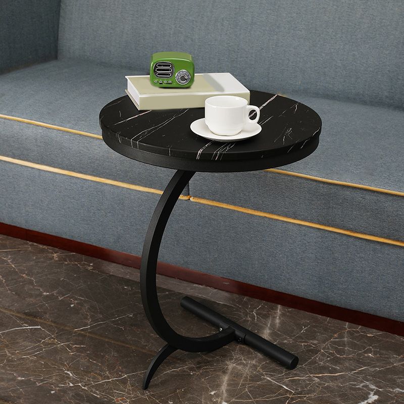 Round Side Wood Top End Table Abstract Sofa Side End Table for Living Room Clearhalo 'Coffee & Accent Tables' 'End & Side Tables' 'end_side_table' 'end_side_tables' 'furn' 'furn_end_side_tables' 'Furniture' 'furniture_end_side_table' 'Living Room Furniture' 1200x1200_e5e0bc13-f344-4e6a-9f77-a9bc0ea70126