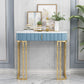 Console in marmo glam Tabella 14 "W Half Moon Console Accent Table per Hall