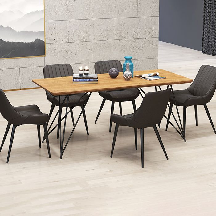 Modern Style Upholstered Armless Dining Chairs Solid Back Side Chairs for Home Use Clearhalo ' kitchen&dining_furn' 'Dining Chairs' 'Dining Tables & Seating' 'dining_chair' 'furn' 'furn_dining_chair' 'Furniture' 'furniture_dining_chair' 'Kitchen & Dining Furniture' 'kitchen' 1200x1200_e5e24e18-3b40-4ccb-82c2-fa109ba5bf48