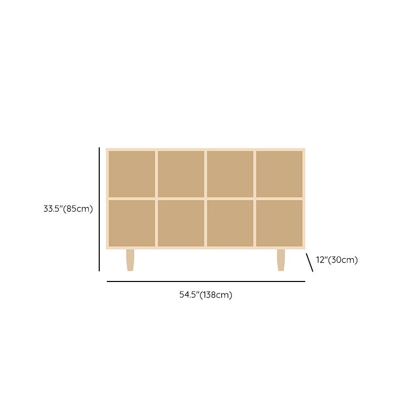 Natural Standard Bookshelf Wooden Contemporary Bookcase with Shelves Clearhalo 'Bookcases' 'furn' 'furn_bookcases' 'Furniture' 'Office Furniture' 1200x1200_e5e4a820-f3f2-40fd-8358-59aac8c9d327