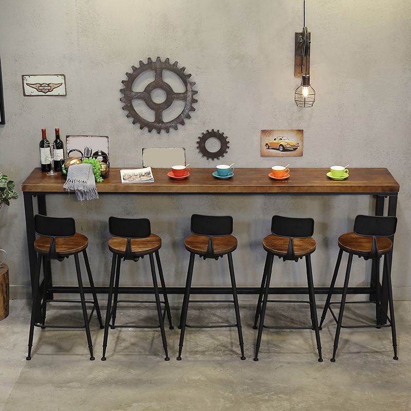 Contemporary Metal Dining Stools Armless Bar Stools with Black Base