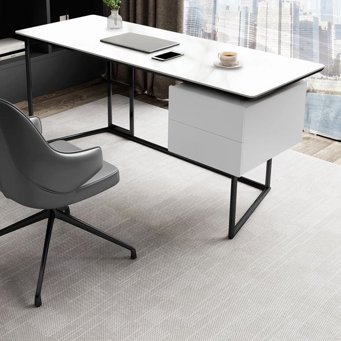 23" Wide Industrial Writing Desk Rectangular 2-Drawer Office Desk Clearhalo 'furn' 'furn_office_desk' 'Furniture' 'Office Desks' 'Office Furniture' 'office_desk' 1200x1200_e5e638fb-669f-429f-a2af-e9427c737819