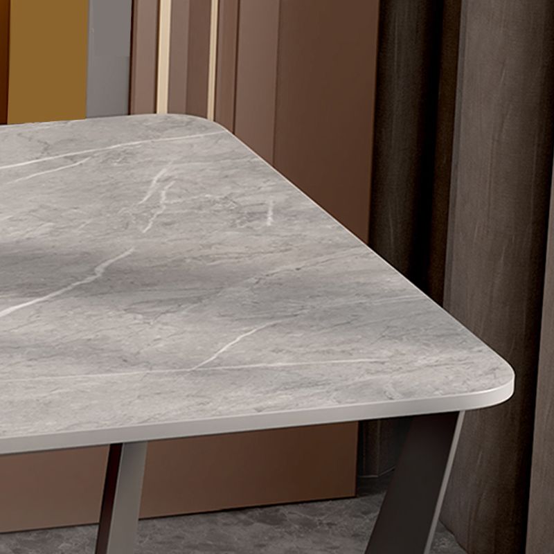 Table de la pizarra de las patas de la pizarra Tabla de extremo cuadrado moderno con almacenamiento