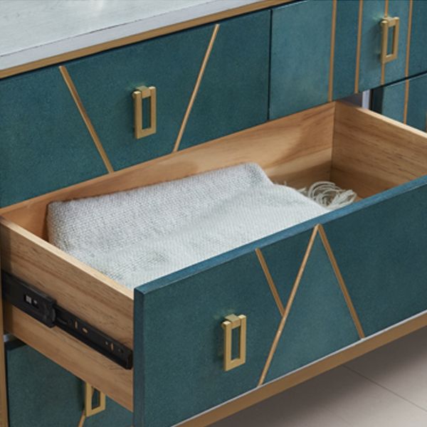 Klassische Glam-Aufbewahrungskommode aus massivem Holz mit 3/6/7 Schubladen