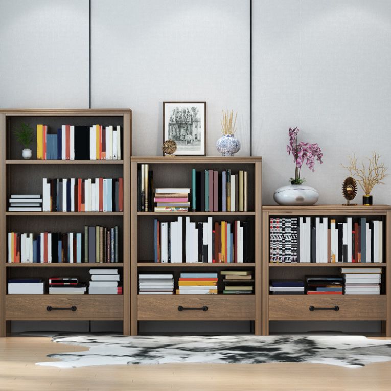 Contemporary Standard Bookcase Closed Back Wooden Bookshelf with Shelves Clearhalo 'Bookcases' 'furn' 'furn_bookcases' 'Furniture' 'Office Furniture' 1200x1200_e5e9c121-7f31-4ad4-be36-76040f1d8bcc