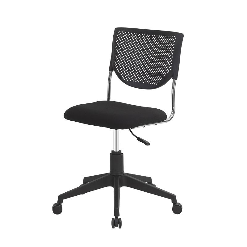 Verstellbarer Bürostuhl mit mittlerer Rückenlehne, moderner Drehstuhl mit Rollen