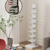 Modern Corner Vertical Bookshelf White and Black Closed Back Bookshelf Clearhalo 'Bookcases' 'furn' 'furn_bookcases' 'Furniture' 'furniture_bookcases' 'kitchen' 'kitchen_bookcases' 'Living Room Furniture' 'Office Furniture' 1200x1200_e5ea0cde-df63-4a80-aff5-ffb2d87cff01