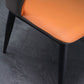 Faux Leather Side Chair Industrial Style Arm Open Back Side Chair