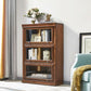 Wooden Barrister Bookcase Modern Closed Back Bookcase for Home Office Clearhalo 'Bookcases' 'Furniture' 'furniture_bookcases' 'kitchen' 'kitchen_bookcases' 'Living Room Furniture' 'Office Furniture' 1200x1200_e5ed285e-0587-4409-aa12-98837729dd91