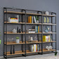 Etagere Metal Bookshelf Natural Shelf Bookcase for Study Room