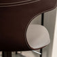 Adjustable Height Bar Stool Leather Backrest Bar Stools for Dining Room