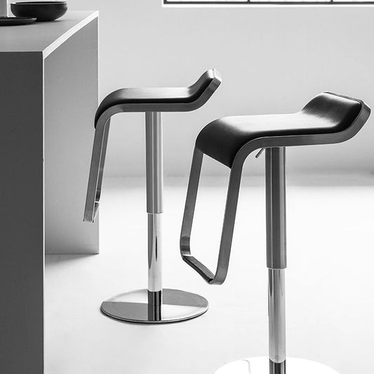 Industriële leer van lederen barkruk verstelbare rugleunkruk voor woonkamer