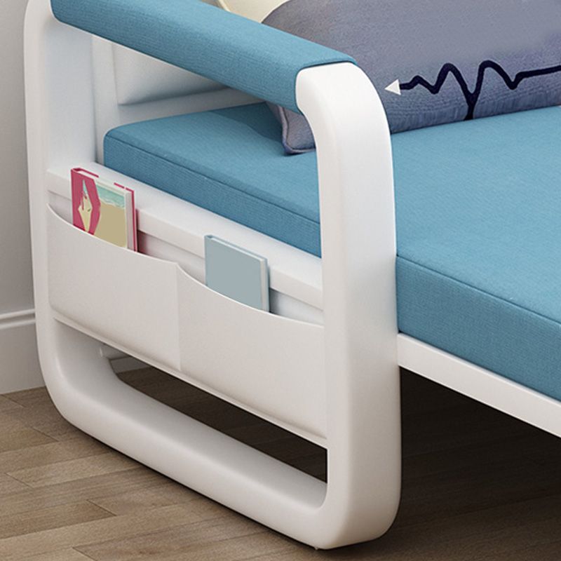 リビングルーム用の綿ブレンドコンテンポラリースクエアアームソファベッド