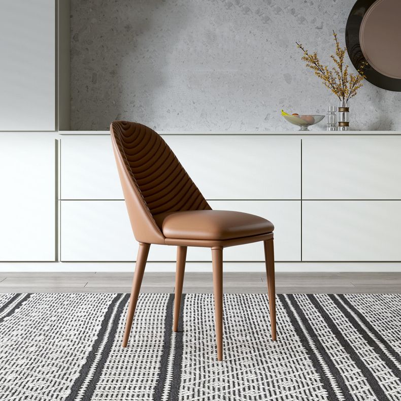 Modern Chairs Dining Armless Chairs for Kitchen with Metal Legs Clearhalo 'Dining Chairs' 'Dining Tables & Seating' 'dining_chair' 'furn' 'furn_dining_chair' 'Furniture' 'furniture_dining_chair' 'Kitchen & Dining Furniture' 1200x1200_e5eeb3ab-7bfe-4ab2-bbbe-b97b73dc2797