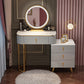 Contemporary With Drawer Gray Wooden Mirror Bedroom Make-up Vanity Clearhalo 'Bedroom Furniture' 'furn' 'furn_makeup_vanities' 'Furniture' 'Makeup Vanities' 'makeup_vanities' 1200x1200_e5f080dd-ca4b-4c14-b585-487ab4249ab7