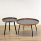 Scandinavian Sofa Side Accent Table Wooden Round Side End Table