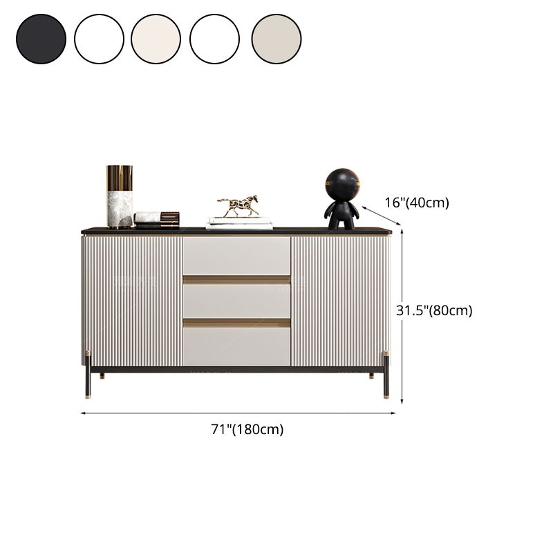 31.50"H Sideboard Glam Style Sideboard Buffet for Living Room and Kitchen Clearhalo 'buffet_sideboard' 'Buffets & Sideboards' 'furn' 'furn_buffet_sideboard' 'Furniture' 'Kitchen & Dining Furniture' 1200x1200_e5f1ac76-30a1-4a4f-8275-28d1ebe3061f