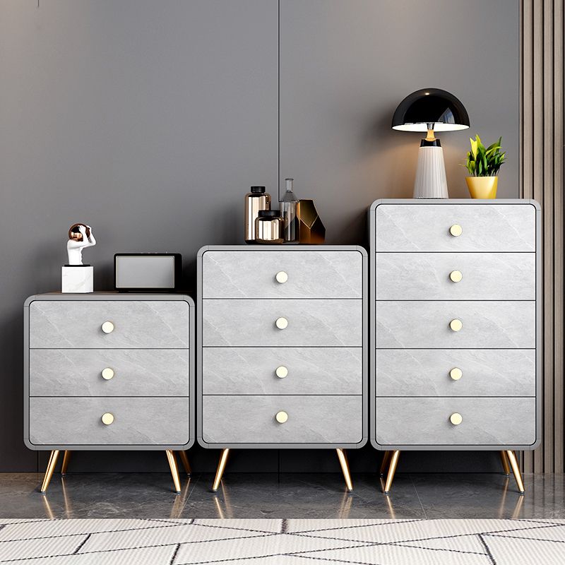 Glam Kommode aus Holz mit 3/4/5 Schubladen
