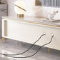 Stone TV Media Stand Consola de TV contemporánea para sala de estar