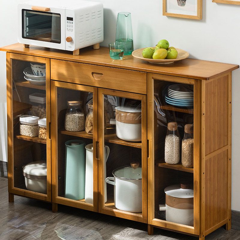 Moderno portabiatte sideboard della porta acrilica mobile in legno per l'uso della cucina
