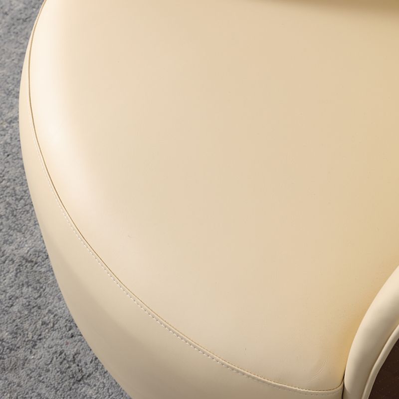 Round Base Style Side Chair Leather Lounge Chair for Living Room Clearhalo 'Accent Chairs' 'accent_chairs' 'Chairs & Seating' 'furn' 'furn_accent_chairs' 'Furniture' 'Living Room Furniture' 1200x1200_e5f5c3a7-f20d-40ad-950a-40e73cc37f06