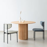 Table à manger ronde en bois massif de Style moderne, pour la cuisine, meubles de maison