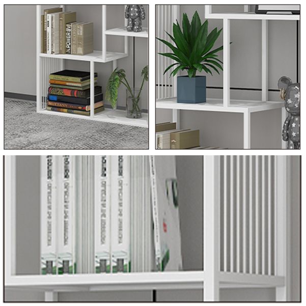 Nordic Home Office Bookshelf Metal Open Back Etagere Bookcase Clearhalo 'Bookcases' 'furn' 'furn_bookcases' 'Furniture' 'Office Furniture' 1200x1200_e5f77beb-6b95-4ddc-86e2-d5d4484877b6
