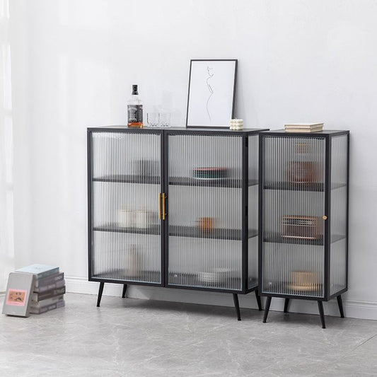 Server buffet cucina in stile glam Server da pranzo in metallo in metallo per soggiorno