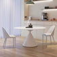 Modern Pedestal Dining Table Stone Table for Dining Room Kitchen
