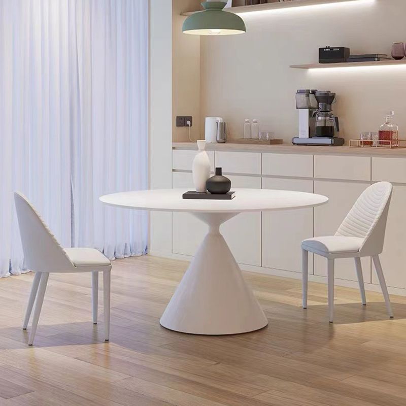 Modern Pedestal Dining Table Stone Table for Dining Room Kitchen