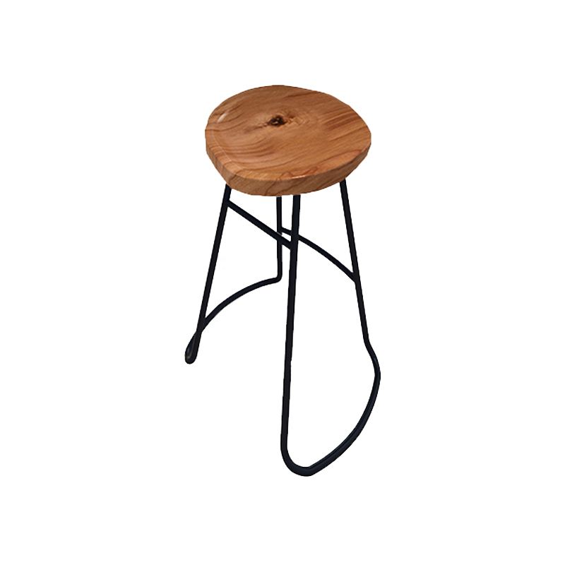 Solid Wood Bar Stools Modern Backless Dining Stools with Footrest Clearhalo 'Bar Furniture' 'Bar Stools' 'bar_stools' 'furn' 'furn_bar_stools' 'Furniture' 'Kitchen & Dining Furniture' 1200x1200_e5f99e2b-6a77-4b9e-a44c-9d5b0337579b