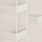 Moderno libreria etagere aperta scaffale in metallo scaffale in plastica scaffale con ruote di caster