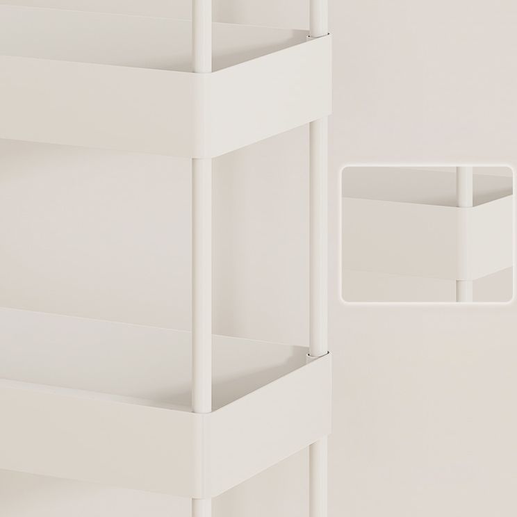 Moderno libreria etagere aperta scaffale in metallo scaffale in plastica scaffale con ruote di caster