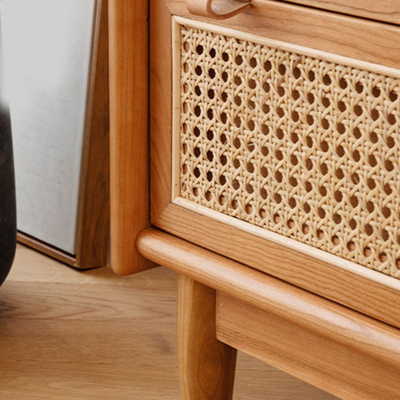 59" Tall Pine Wood Accent Cabinet Natural 1-Door Chest with 2-Drawer Clearhalo 'Cabinets & Chests' 'cabinets_chests' 'furn' 'furn_cabinets_chests' 'Furniture' 'Living Room Furniture' 1200x1200_e5f9e76a-2b23-424a-8e6d-2b7a39116fb6