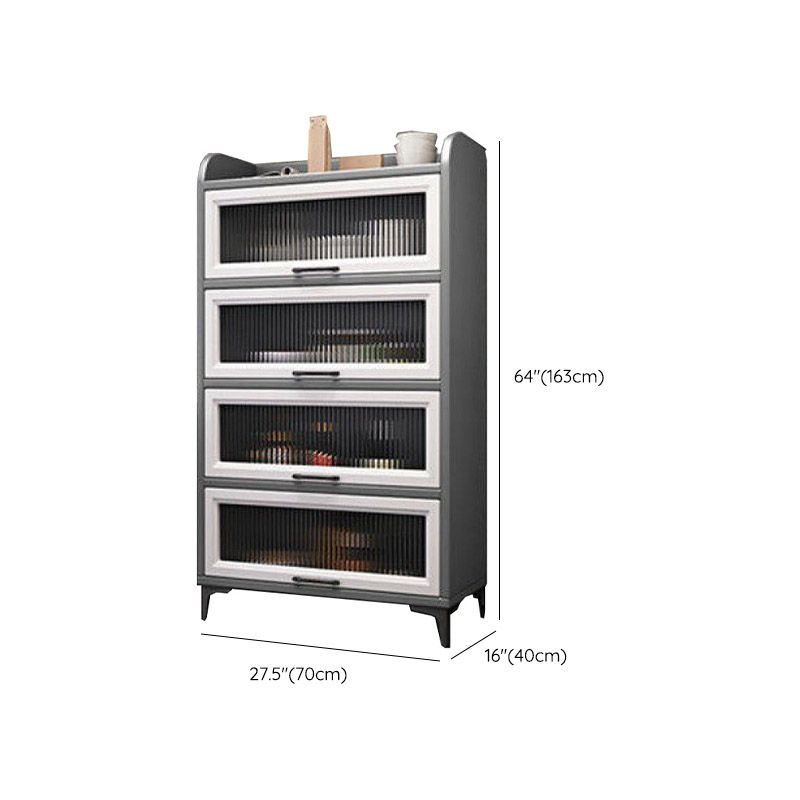 Technischer Holz Sideboard Küche Sideboard mit offener Lagerung