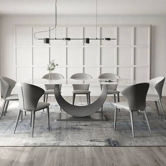1/4/5/7/8 Pieces Modern Dining Room Set Rectangle Table Dining Set Clearhalo 'Dining Room Sets' 'Dining Tables & Seating' 'dining_room_set' 'furn' 'furn_dining_room_set' 'Furniture' 'furniture_dining_room_set' 'Kitchen & Dining Furniture' 1200x1200_e5fb659e-a80f-48d9-acea-09fddaf9deb0