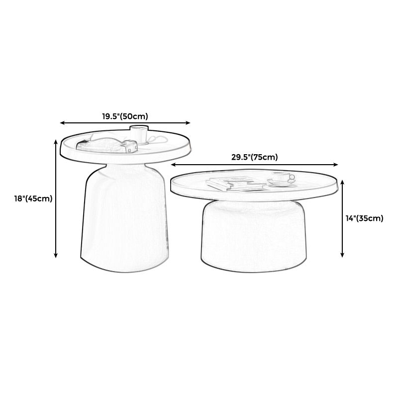 部屋用の黒/白い台座のコーヒーテーブルモダンな大理石のカクテルテーブル