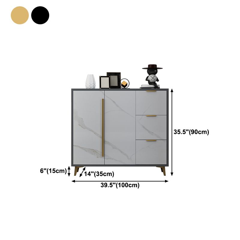 Sideboard Glam Sideboard in legno artificiale con porta per soggiorno