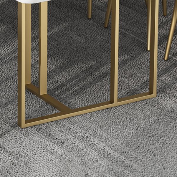 Gebogen slede schrijfbureau glam bureau met metalen benen, 29,5 'lang