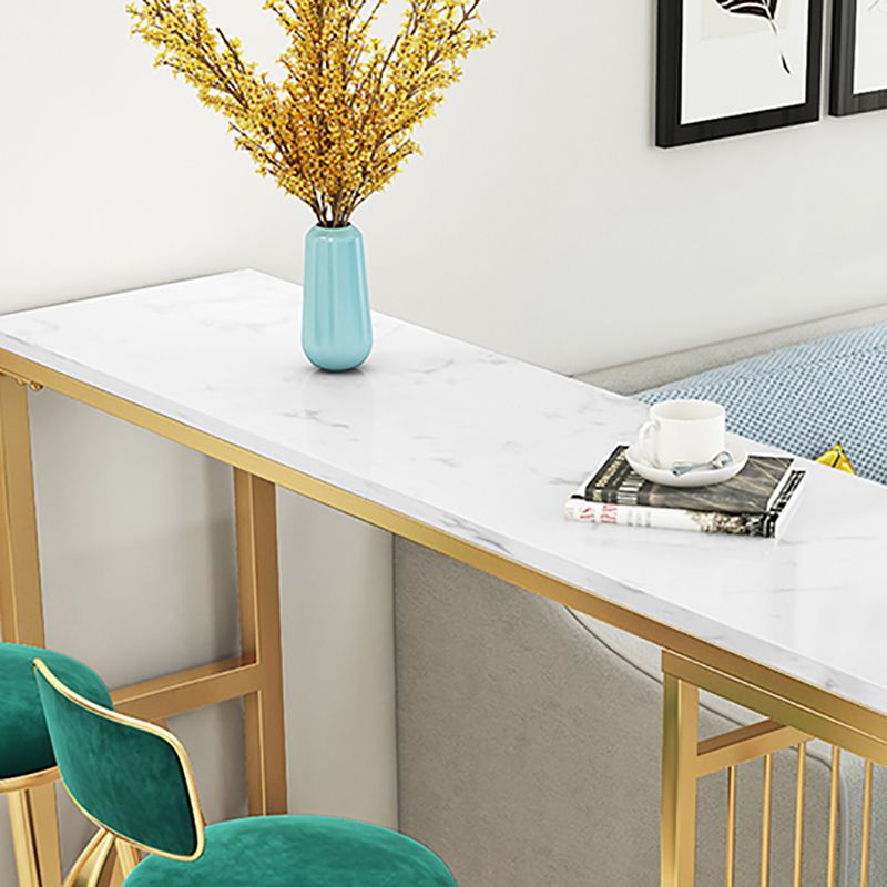 Marble Indoor Bistro Bar Table Storage Fixed Table Counter Wine Table with Storage Clearhalo 'Bar Furniture' 'Bar Tables' 'bar_tables' 'furn' 'furn_bar_tables' 'Furniture' 'furniture_bar_tables' 'Kitchen & Dining Furniture' 1200x1200_e6007441-0206-4d8e-9004-ed030b0b06f1