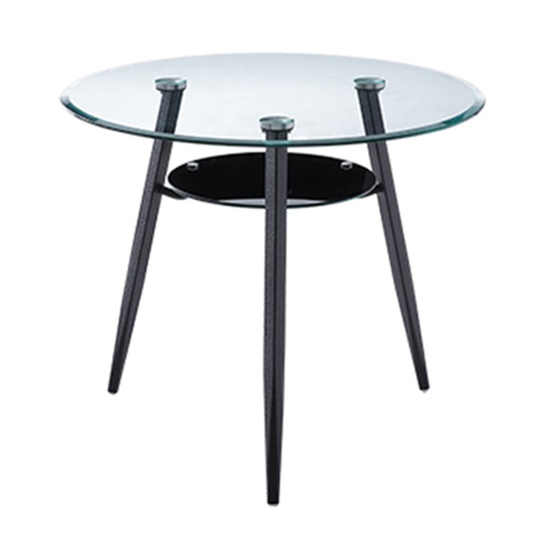 Round Tripod Base Home Furniture Clear Glass Dining Room Collection for Home Clearhalo ' dining_table' 'Dining Tables & Seating' 'Dining Tables' 'furn' 'furn_dining_table' 'Furniture' 'furniture_dining_table' 'Kitchen & Dining Furniture' 'kitchen&dining_furn' 'kitchen' 'kitchen_dining_table' 1200x1200_e601337f-98a1-48b5-91db-fdec5365f50f
