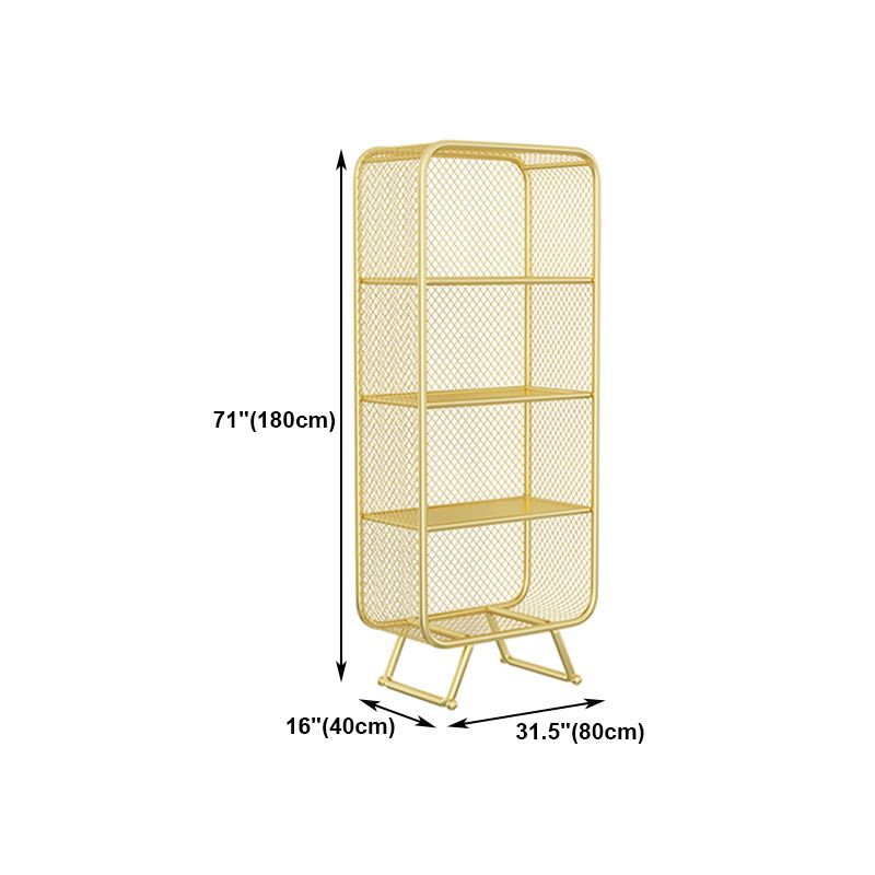 Modern Closed Bookshelf Metal Standard Bookcase With Rectangular Shelves Clearhalo 'Bookcases' 'furn' 'furn_bookcases' 'Furniture' 'furniture_bookcases' 'Office Furniture' 1200x1200_e6043a9e-bcba-4272-8b74-d3bdcf75ee09