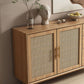 Moderne 3-lads dressoir Pine vaste houten buffetstandaard met 2 deuren