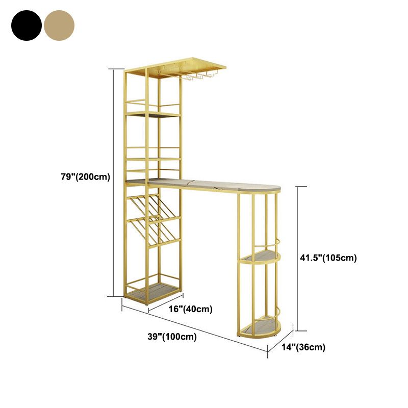 Contatore a barre di pietra contemporanea tavolino da barra per cucina