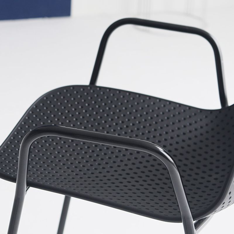 Industrial Style Metal Chair Dining Armless Chairs for Kitchen Clearhalo 'Dining Chairs' 'Dining Tables & Seating' 'dining_chair' 'furn' 'furn_dining_chair' 'Furniture' 'furniture_dining_chair' 'Kitchen & Dining Furniture' 1200x1200_e6078c41-3270-485d-889e-153cb97f20cc