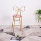 Nordic Armless Backrest Counter Stool Iron Cafe Bar Stool with Leather Cushion and Pedal Clearhalo 'Bar Furniture' 'Bar Stools' 'bar_stools' 'furn' 'furn_bar_stools' 'Furniture' 'furniture_bar_stools' 'Kitchen & Dining Furniture' 1200x1200_e607b1f6-da24-4048-b950-5dc2438c9fbb