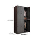 Black Metal Wardrobe Cabinet Contemporary Hinged Wardrobe Armoire Clearhalo 'Armoires & Wardrobes' 'armoires_wardrobes' 'Bedroom Furniture' 'furn' 'furn_armoires_wardrobes' 'Furniture' 1200x1200_e6082bfa-0c51-47d8-acae-278444ffc840