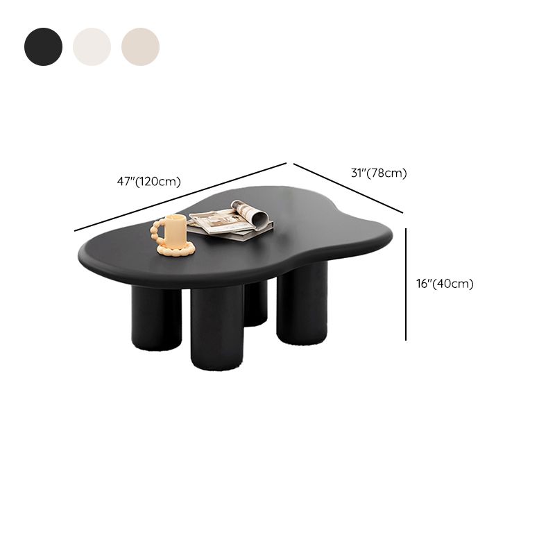 15"H Contemporary Coffee Table Wooden 4 Legs Coffee Cocktail Table Clearhalo 'Coffee & Accent Tables' 'Coffee Tables' 'coffee_tables' 'furn' 'furn_coffee_tables' 'Furniture' 'Living Room Furniture' 1200x1200_e6086c7c-781c-48b3-a8c5-c06c01f73b28